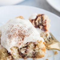 Dairy-Free Gluten-Free Cinnamon Rolls with easy frosting - a healthier cinnamon roll recipe