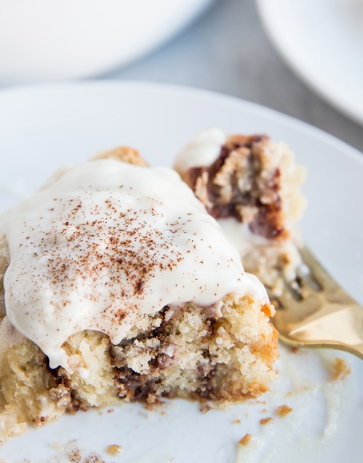 Dairy-Free Gluten-Free Cinnamon Rolls with easy frosting - a healthier cinnamon roll recipe