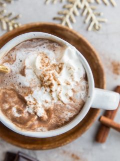 Keto Hot Chocolate Recipe (with a paleo option) - dairy-free, sugar-free, low-carb hot cocoa