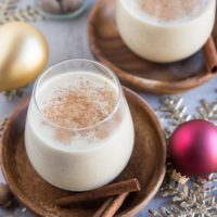 Keto Eggnog (Dairy-Free) - low-carb dairy-free eggnog recipe made with coconut milk - a healthier version of the classic