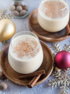 Keto Eggnog (Dairy-Free) - low-carb dairy-free eggnog recipe made with coconut milk - a healthier version of the classic