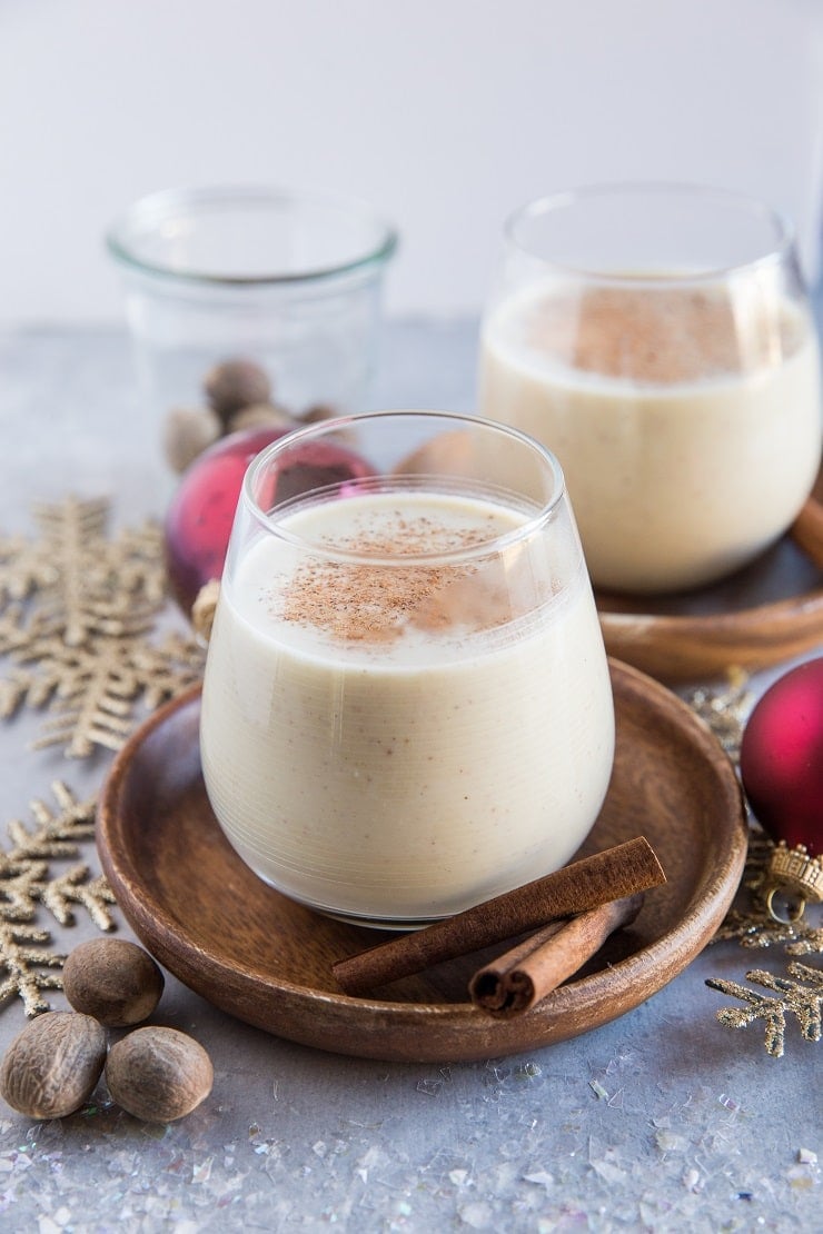 Low-Carb Eggnog Recipe made dairy-free and sugar-free - a healthier keto eggnog recipe