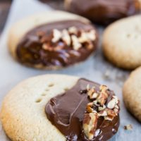 Keto Shortbread Cookies - Dairy-Free, Grain-Free, Sugar-Free Shortbread Cookie Recipe - low-carb, gluten-free healthy Christmas cookie