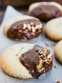 Keto Shortbread Cookies - Dairy-Free, Grain-Free, Sugar-Free Shortbread Cookie Recipe - low-carb, gluten-free healthy Christmas cookie