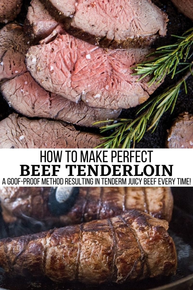 Perfect Beef Tenderloin - a goof-proof method resulting in tender, juicy perfect tenderloin every single time!