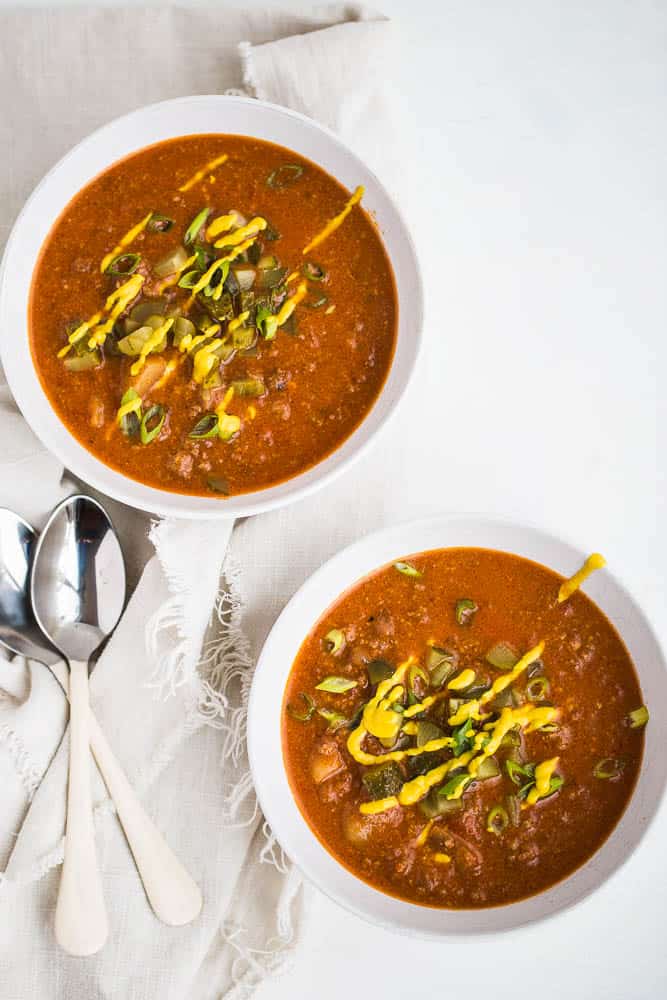 Instant Pot Cheeseburger Soup