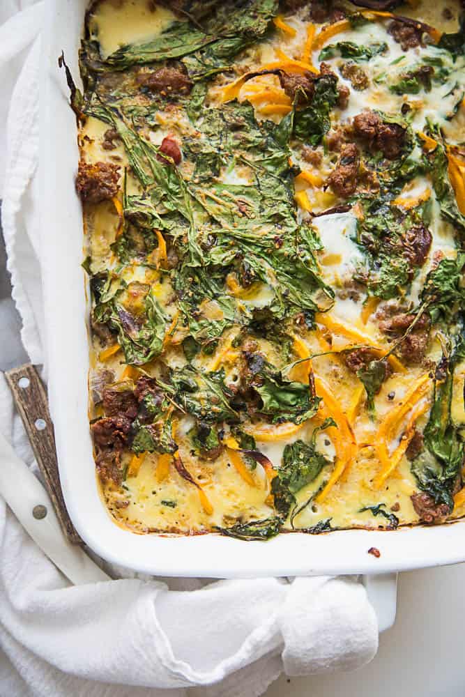 Sausage and Butternut Squash Breakfast Bake