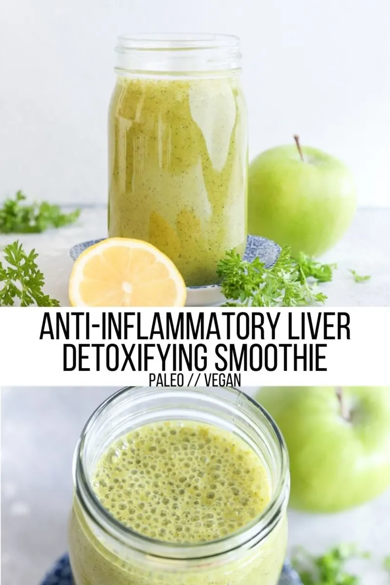 Anti-Inflammatory Immunity-Boosting Liver Detox Smoothie - this nutritious smoothie recipe is designed to support your liver and boost your immunity!