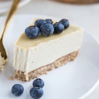 Dairy-Free Keto Cheesecake Recipe made with cashews