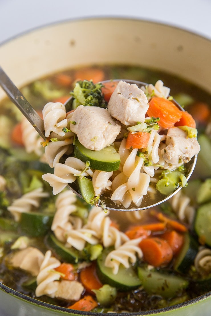 Gluten Free Chicken Noodle Soup - The Bettered Blondie