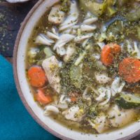 One-Pot Chicken Noodle Soup with gluten-free noodles - an easy nourishing soup recipe