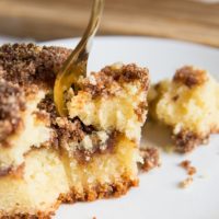 Dairy-Free Keto Coffee Cake made sugar-free and grain-free