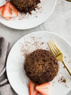 Keto Mug Brownies - single serve brownie recipe that is grain-free, sugar-free, incredibly moist fudgy and delicious!