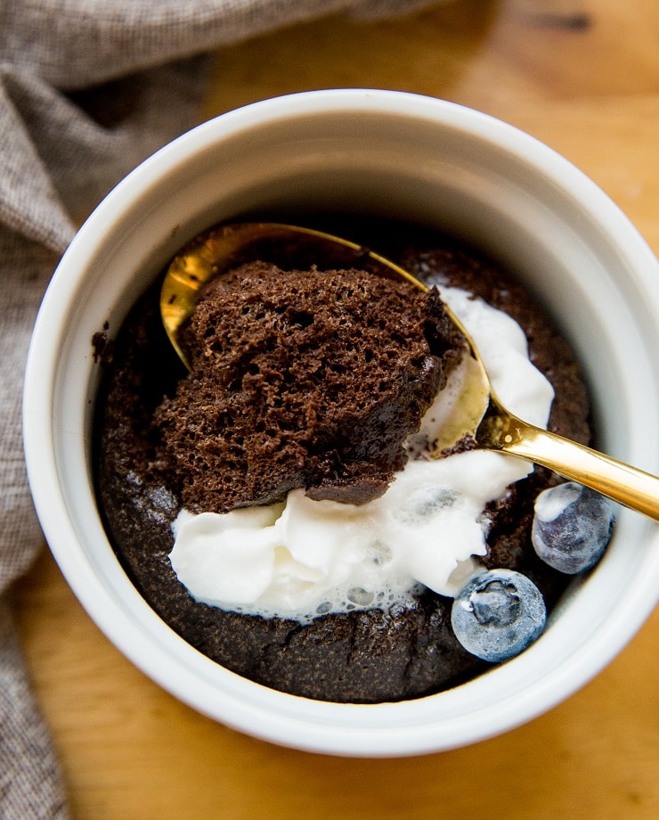 Dark Chocolate Keto Mug Brownies