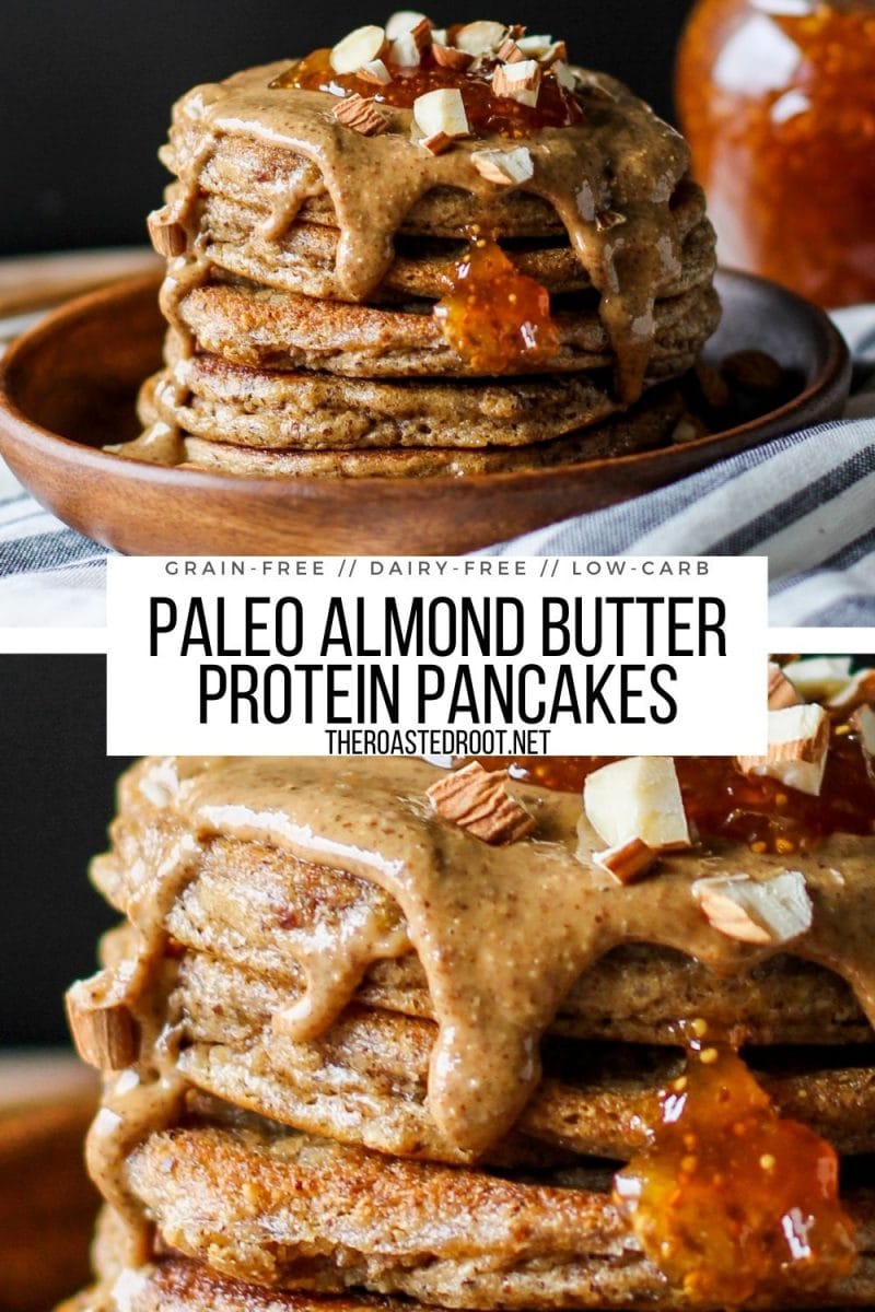 Keto Pancakes Recipe - paleo, grain-free, oil-free, dairy-free, fluffy moist pancakes loaded with protein