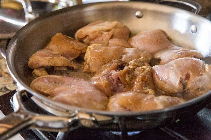 How to Make Chicken Adobo in a skillet