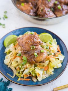 Paleo Chicken Adobo - soy-free, refined sugar-free healthy adobo chicken recipe - a Filipino dish.