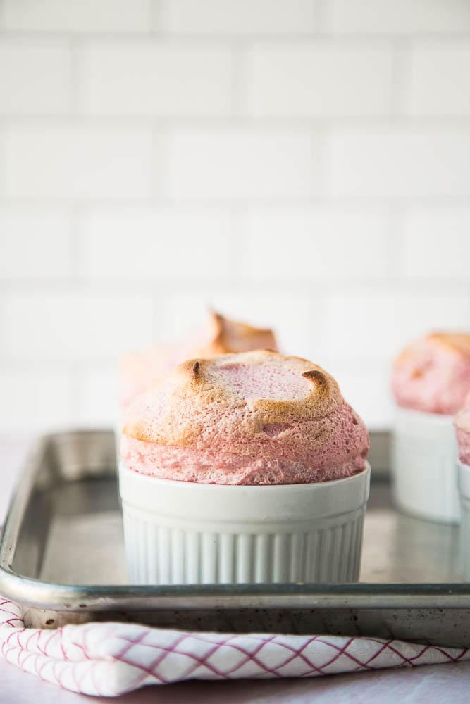 Paleo Strawberry Soufflés