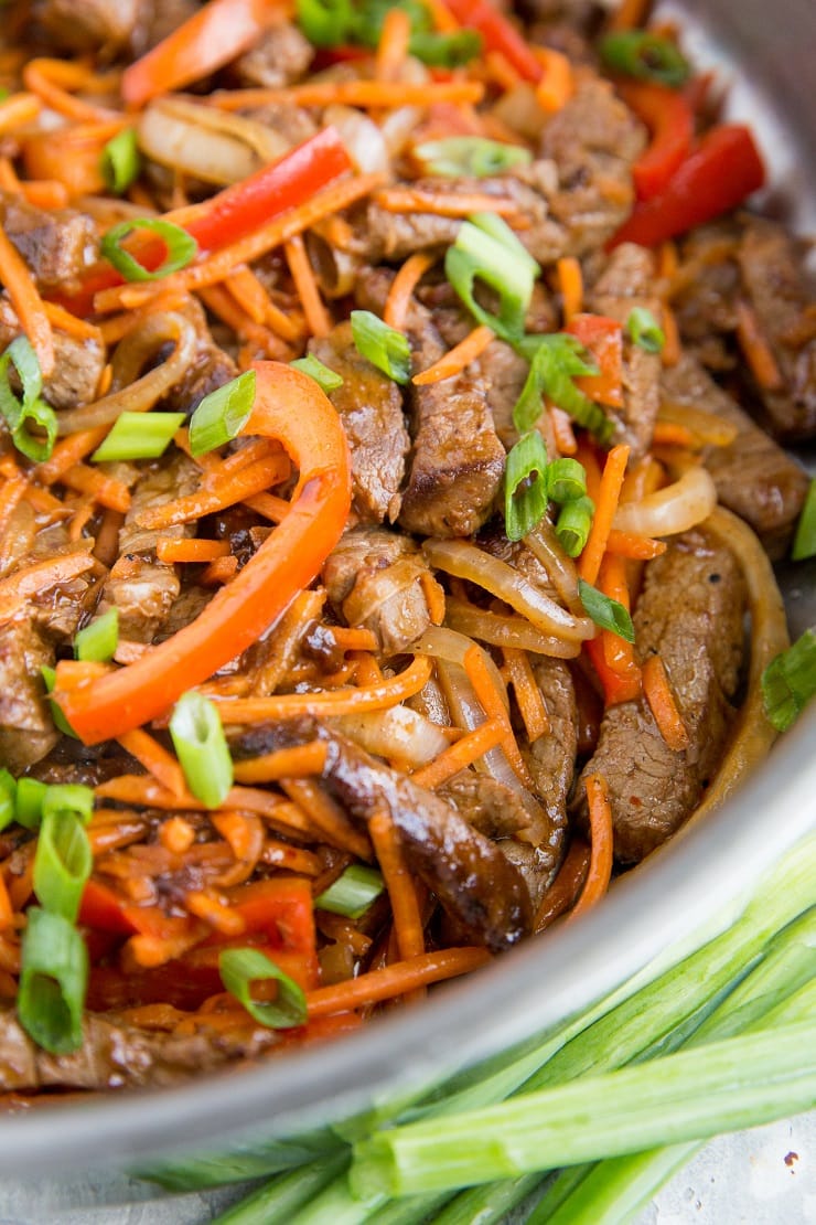 Delicious Healthy Szechuan Beef recipe - an easy recipe that is healthier than takeout