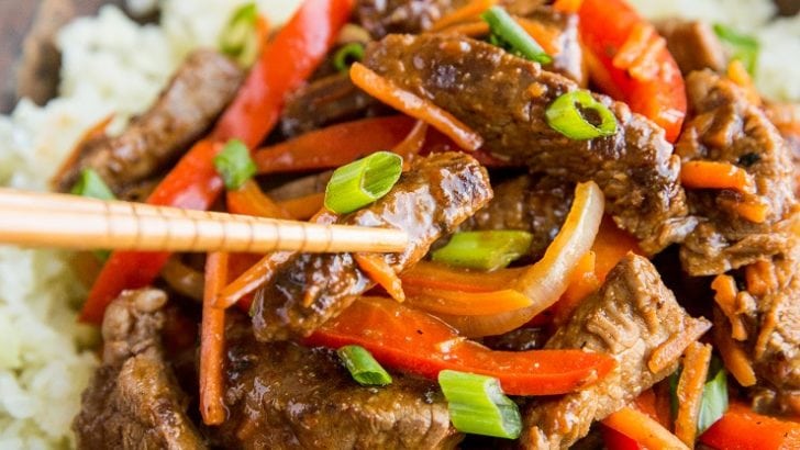 Delicious healthier Szechuan Beef tastes authentic and is fun to make! Challenge your sense of culinary adventure with this complexly flavored dish.