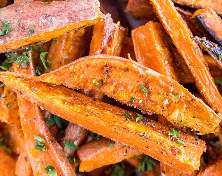 Baked Sweet Potato Fries - an easy recipe