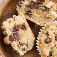 Keto Chocolate Chip Muffin Cookies - grain-free, sugar-free, low-carb and amazing! A thicker cookie or a denser muffin? Basically a dream treat.