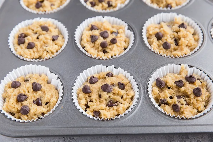 Grain-free sugar-free cookie muffins