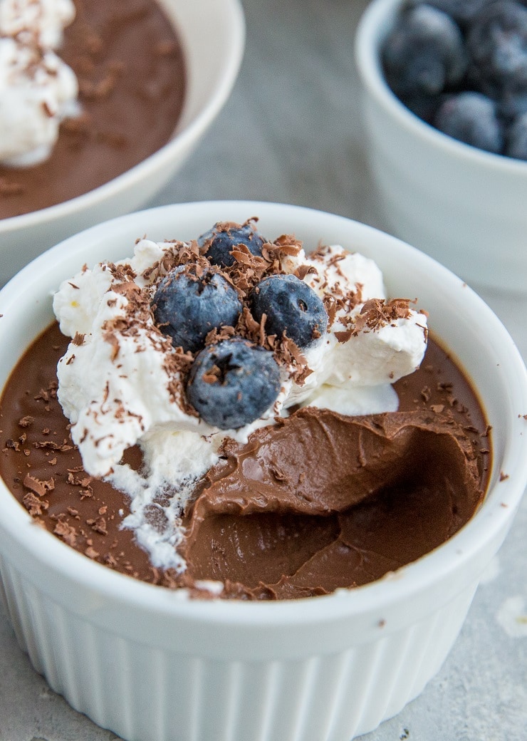 Keto Pots de Crème - a 3-ingredient dairy-free pot de creme recipe that is sugar-free and keto friendly