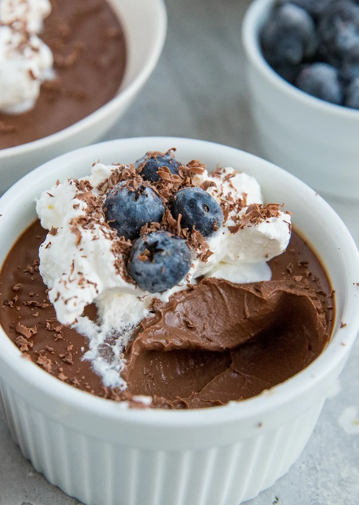 Keto Pots de Crème - a 3-ingredient dairy-free pot de creme recipe that is sugar-free and keto friendly
