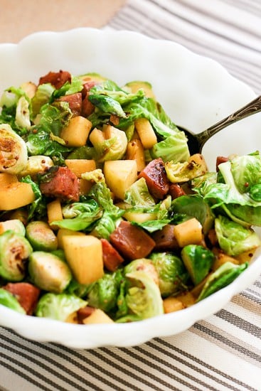 Brussel Sprout Hash with Sausage