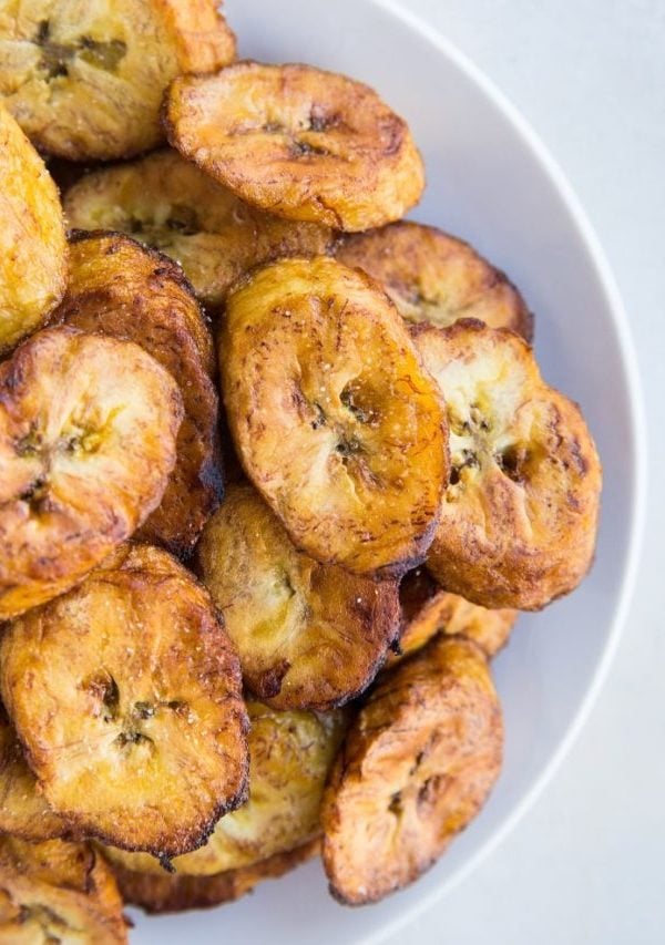 Fried Plantains - an easy tutorial on how to make fried plantains - how to pick perfect plantains for frying, how to cut plantains, and more!