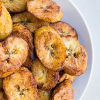 Fried Plantains - an easy tutorial on how to make fried plantains - how to pick perfect plantains for frying, how to cut plantains, and more!