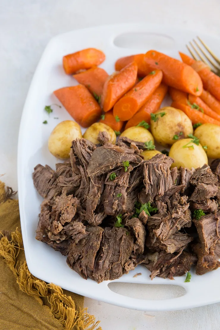 Pressure Cooker Pot Roast - an easy pot roast recipe made in the Instant Pot