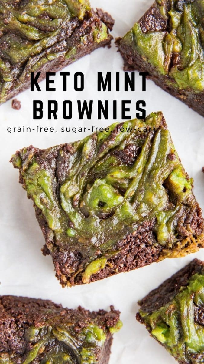 Sugar-Free Keto Mint Brownies that are INSANELY moist, fudgy and amazing with perfectly crispy edges. A low-carb brownie recipe