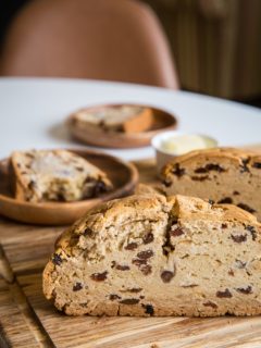 Gluten-Free Kombucha Soda Bread - dairy-free Irish Soda Bread recipe made with kombucha instead of buttermilk. Amazingly fluffy yet crunchy bread for St. Patrick's Day