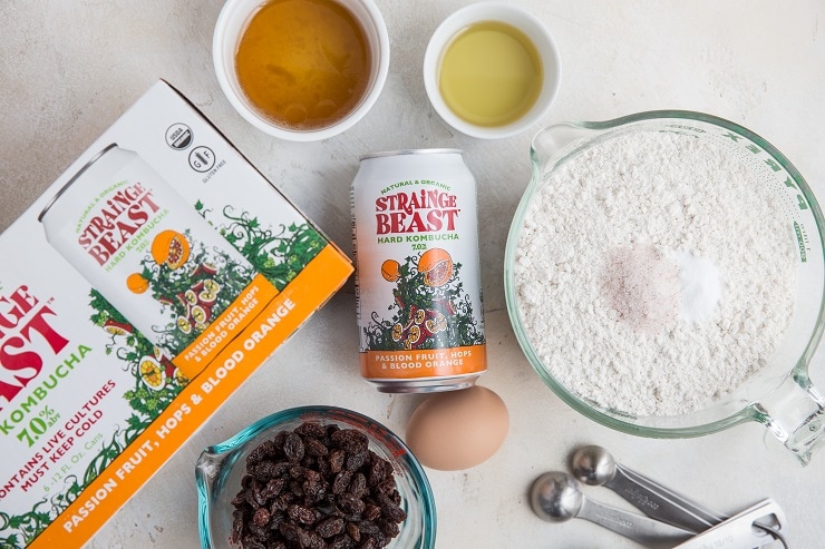 Ingredients for Kombucha Soda Bread