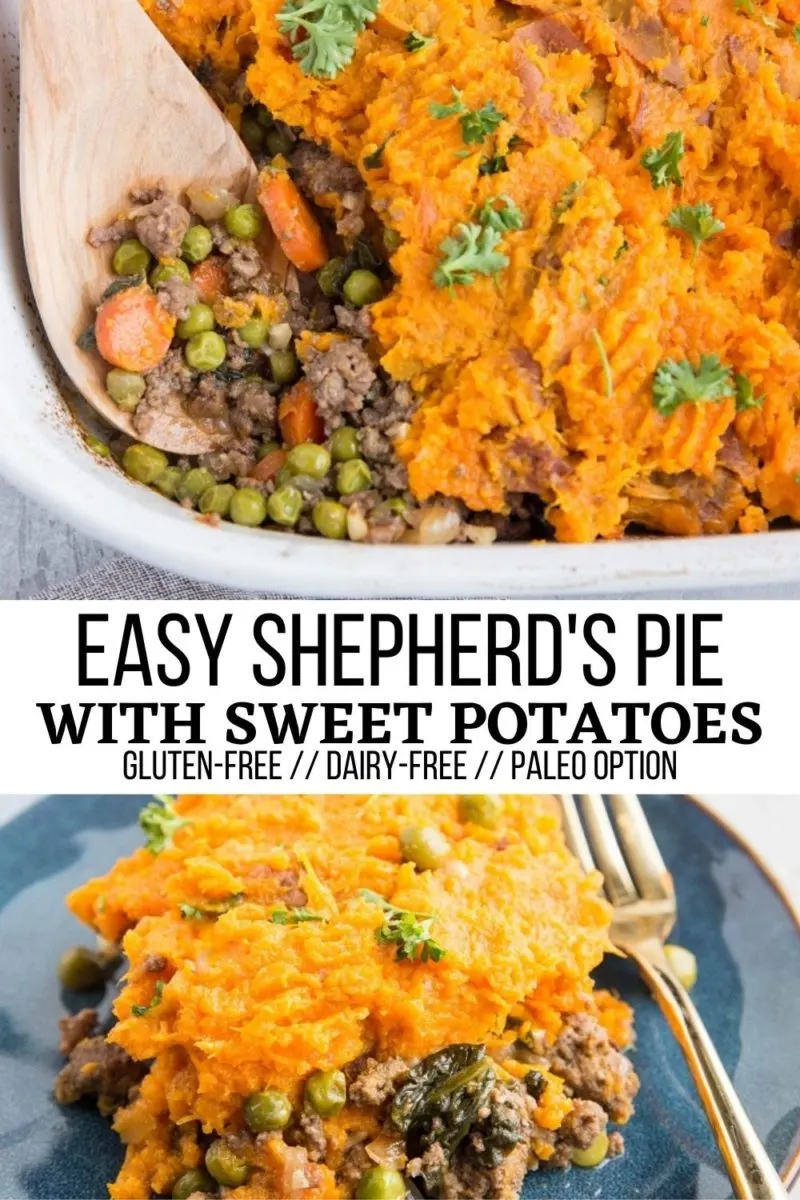 Easy Shepherd's Pie with Sweet Potatoes - gluten-free, dairy-free, easy to make paleo, clean and delicious!