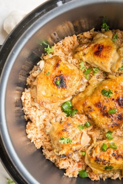 Instant Pot Spanish Rice with Chicken - The Roasted Root