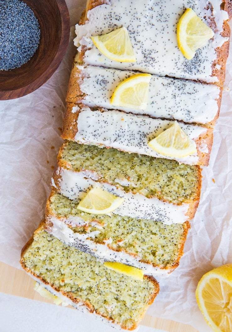 Keto Lemon Poppy Seed Bread - includes a coconut flour option and an almond flour option