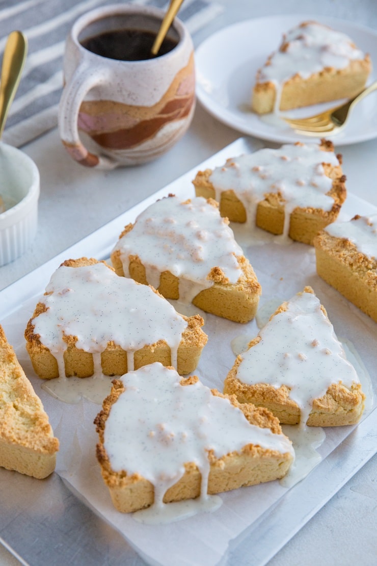 Vanilla Bean Keto Scones - grain-free, dairy-free, super easy to make! No baking experience necessary!