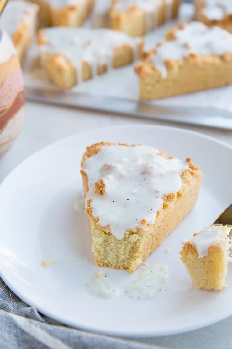 Low-Carb Vanilla Bean Scones made grain-free, dairy-free, and sugar-free
