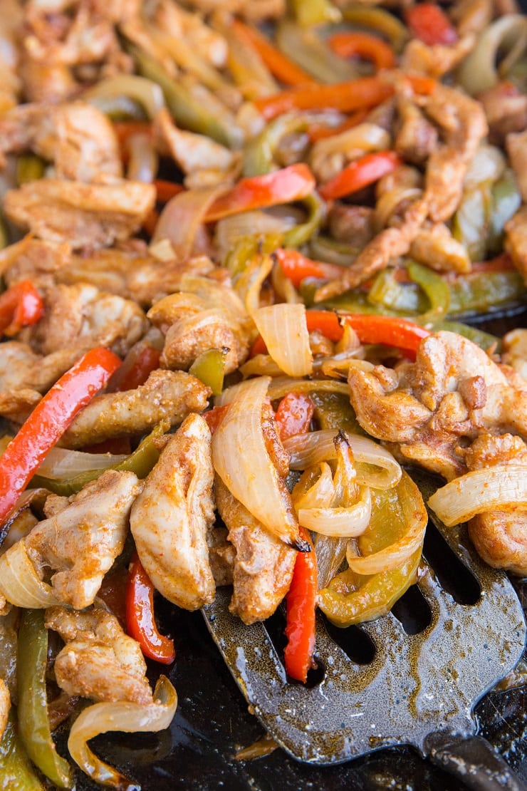 Quick and Easy Sheet Pan Chicken Fajitas - an easy recipe for Mexican fajitas