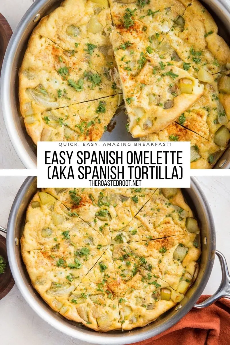 Easy Spanish Omelette Recipe - quick, simple, delicious breakfast or brunch recipe, perfect for sharing.