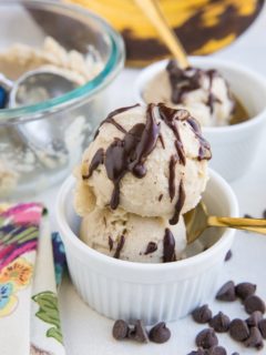 Banana Nice Cream made with ONE ingredient! Paleo, vegan, absolutely delicious and guilt-free!