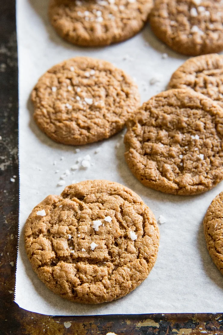 Grain-Free Almond Butter Cookies made flourless and refined sugar-free - dairy-free, gluten-free and delicious