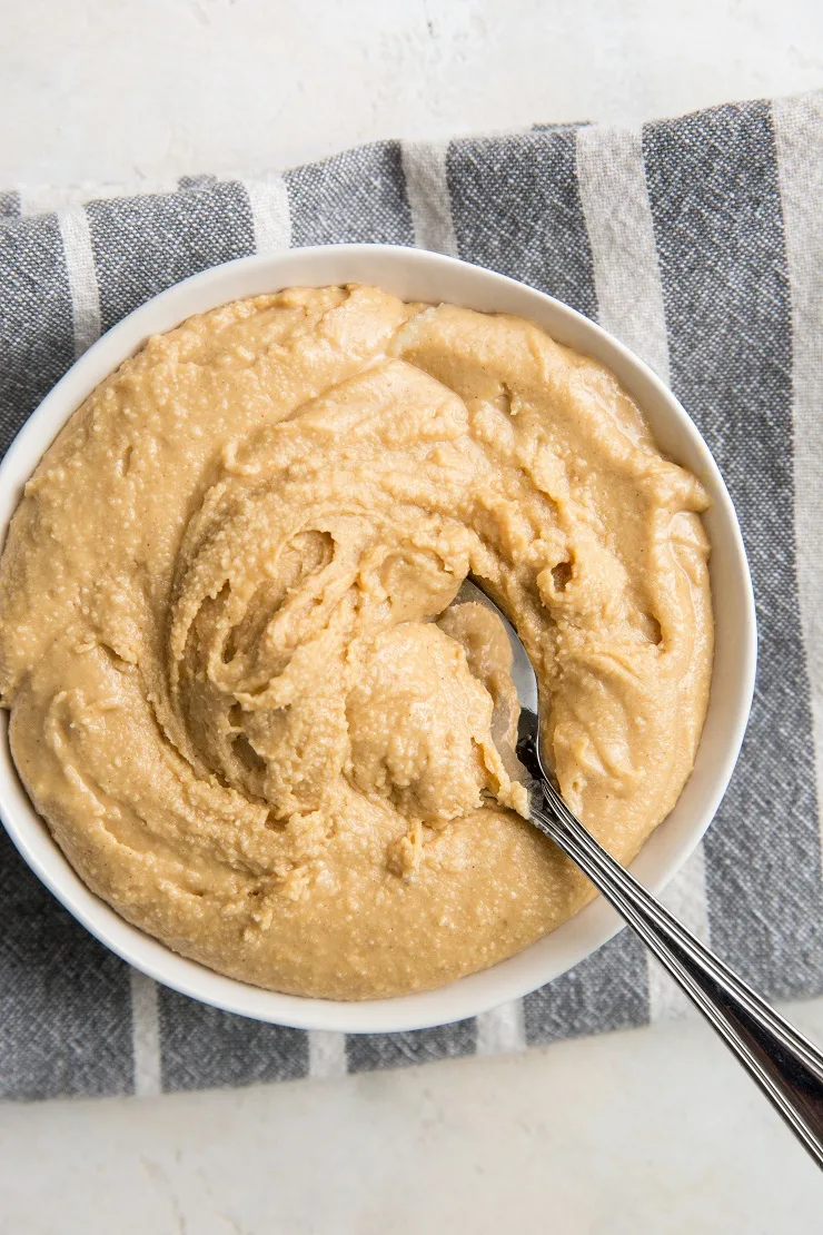 Peanut Butter Edible Cookie Dough (Low-Carb) - grain-free, sugar-free, easy to prepare, only 4 ingredients needed.