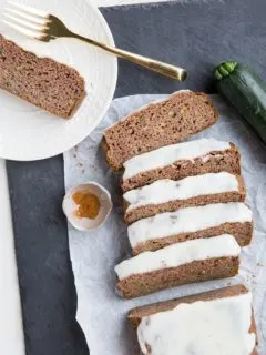 Low-Carb Zucchini Bread made two ways - a coconut flour version and an almond flour version. Sugar-free zucchini bread never tasted so great!