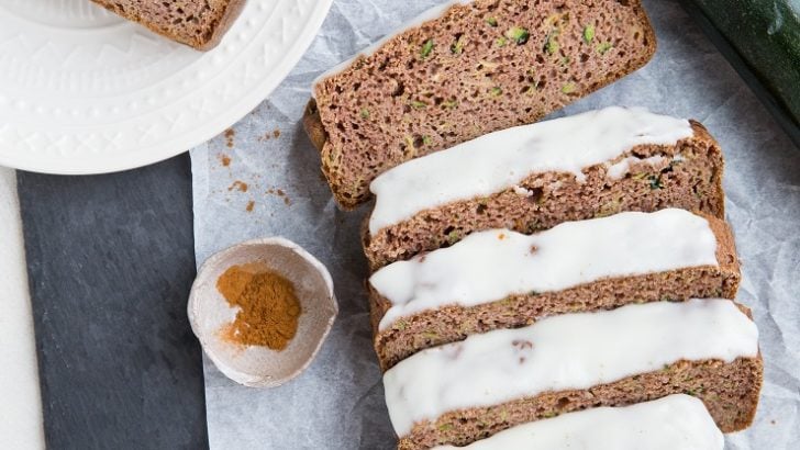 Low-Carb Zucchini Bread made two ways - a coconut flour version and an almond flour version. Sugar-free zucchini bread never tasted so great!