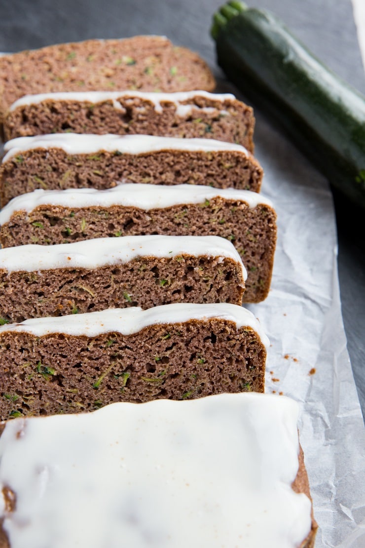 Keto Zucchini Bread made with coconut flour or almond flour. Two versions of low-carb zucchini bread right here!