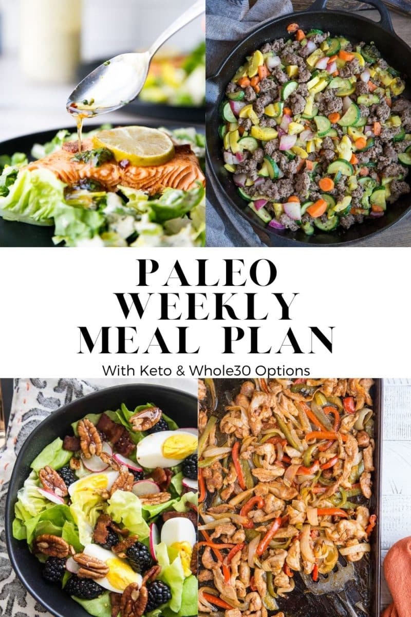 Paleo Meal Plan with Keto and Whole30 Options. Nourishing, delicious meals that are low-inflammatory and delicious!
